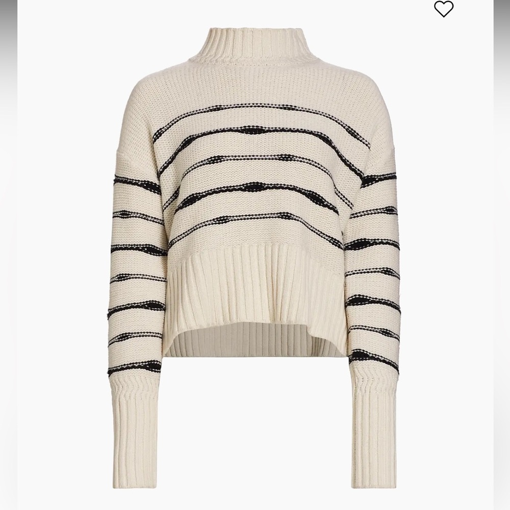Veronica Beard Viori Wool-Blend Striped Sweater - Picture 4 of 10